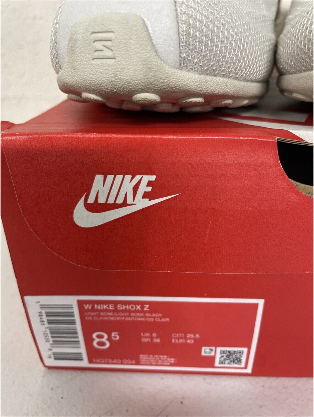 Nike Women's Shox Z Sneaker light bone black size 8.5 - Picture 7 of 10
